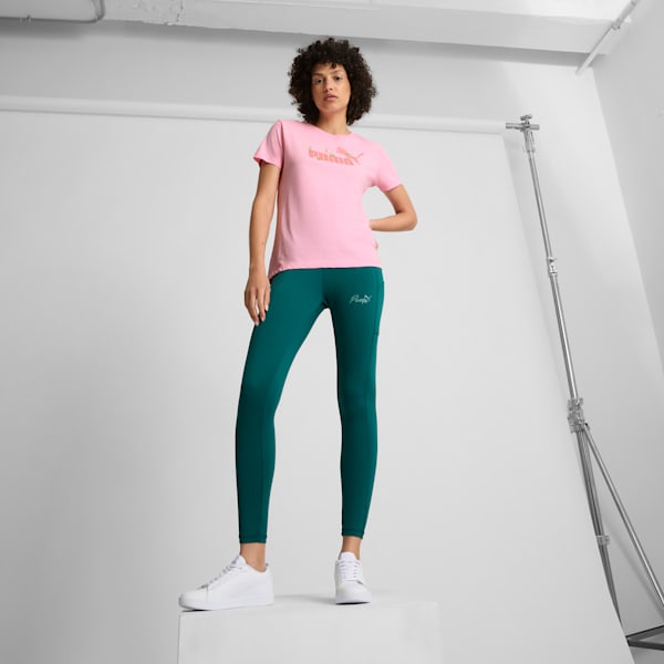 Camiseta PUMA Garden Logo para mujer, Pink Lilac, extralarge