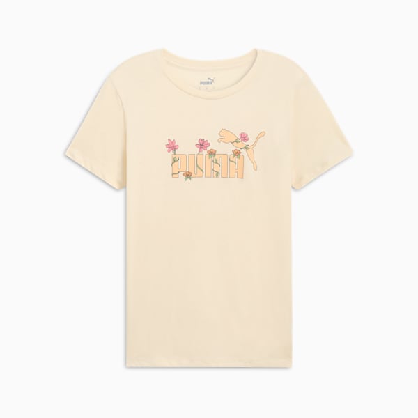 PUMA Garden Logo Women's Tee, Alpine Snow, extralarge