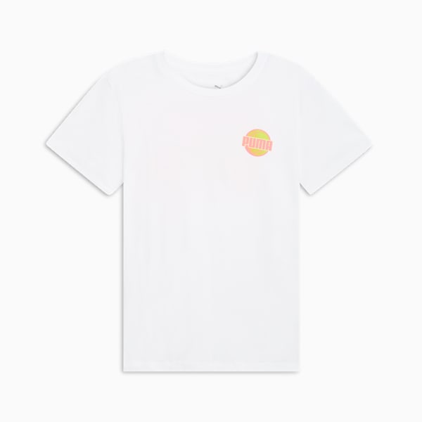 Camiseta de mujer cancha de tenis, PUMA White, extralarge