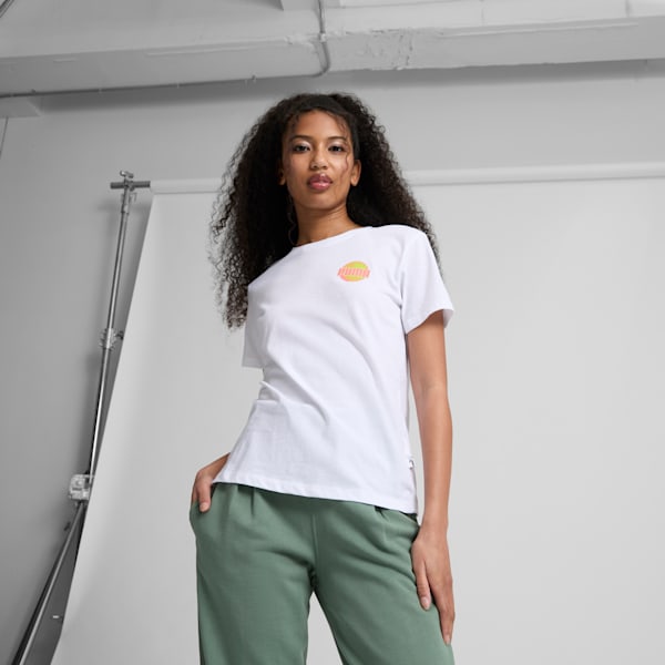 T-shirt Tennis Court pour femme, PUMA White, extralarge