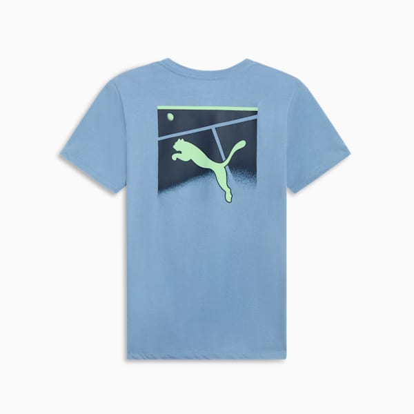 Tennis Court Women's Tee, Zen Blue, extralarge