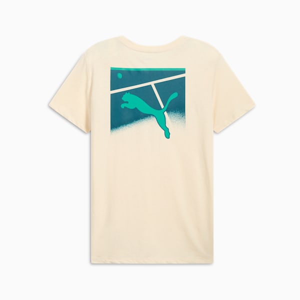 T-shirt Tennis Court pour femme, Alpine Snow, extralarge