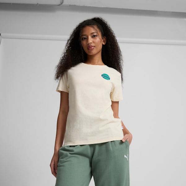 T-shirt Tennis Court pour femme, Alpine Snow, extralarge