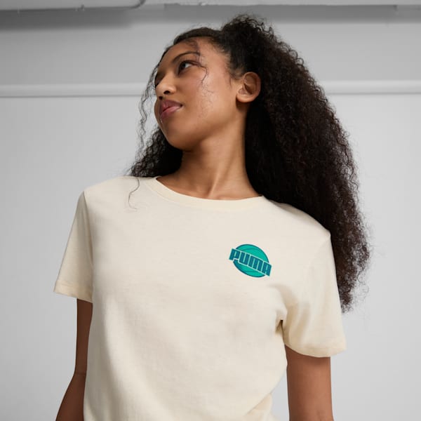 T-shirt Tennis Court pour femme, Alpine Snow, extralarge