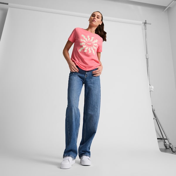 Novelty Sun Women's Tee, Passionfruit-Sugared Almond, extralarge