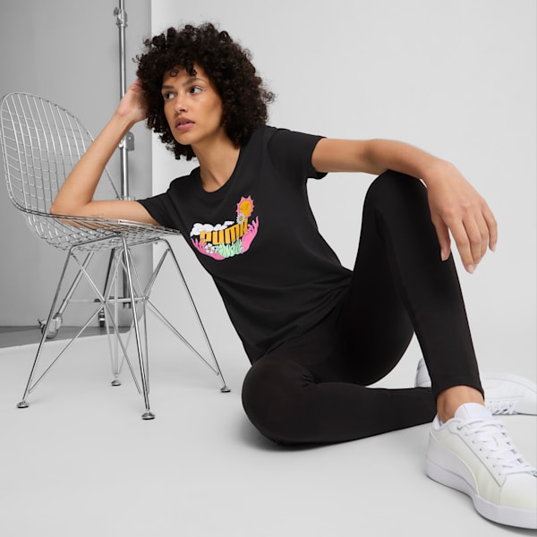 Camiseta de mujer Nature, PUMA Black, extralarge