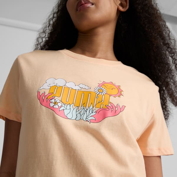 T-shirt Nature Femme, Peach Fizz, extralarge