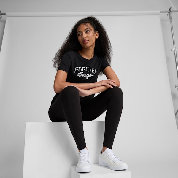 Forever Stronger Women's Tee, PUMA Black, extralarge