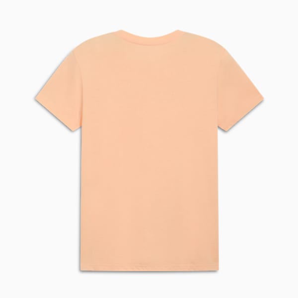 PUMA Upfront Line Logo Women's Tee, Peach Fizz, extralarge