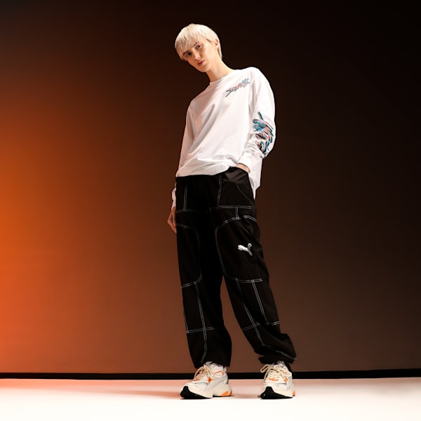 Cherries are Extra Women's Relaxed Fit Basketball Pants, PUMA Black, extralarge-IND