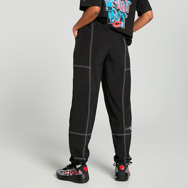 Cherries are Extra Women's Relaxed Fit Basketball Pants, PUMA Black, extralarge-IND