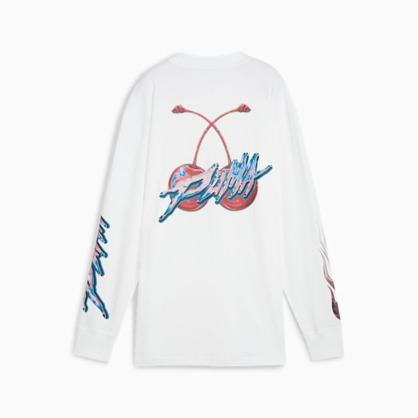Playera de básquet Cherry On Top para mujer, PUMA White, extralarge