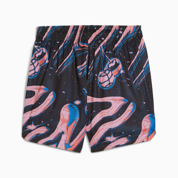 Cherry On Top Women's All-Over Print Mesh Basketball Shorts, PUMA Black, extralarge
