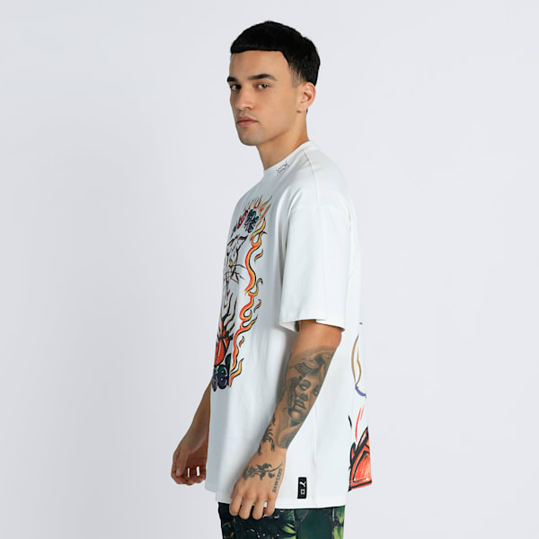 Getting Crafty Basketball Oversized Fit Unisex Tee, PUMA White, extralarge-IND