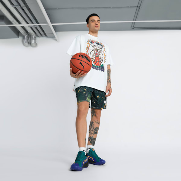 Getting Crafty Basketball Oversized Fit Unisex Tee, PUMA White, extralarge-IND