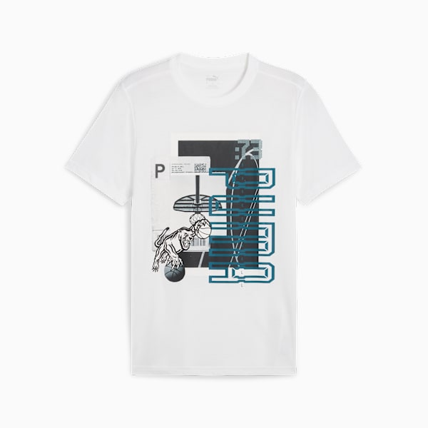 メンズ バスケットボール ウイニング ショット 半袖 Tシャツ 1, PUMA White, extralarge-JPN