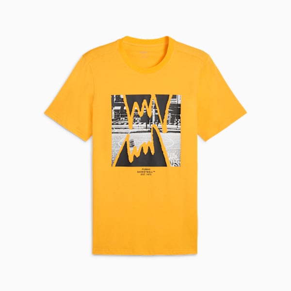 メンズ バスケットボール インスタント リプレイ 半袖 Tシャツ 2, Tangerine, extralarge-JPN
