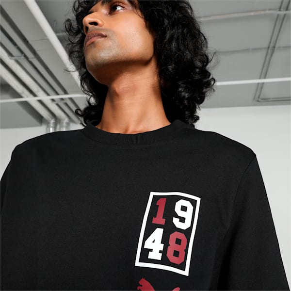 Graphic Men's Crew-Neck Sweatshirt, PUMA Black, extralarge-IND