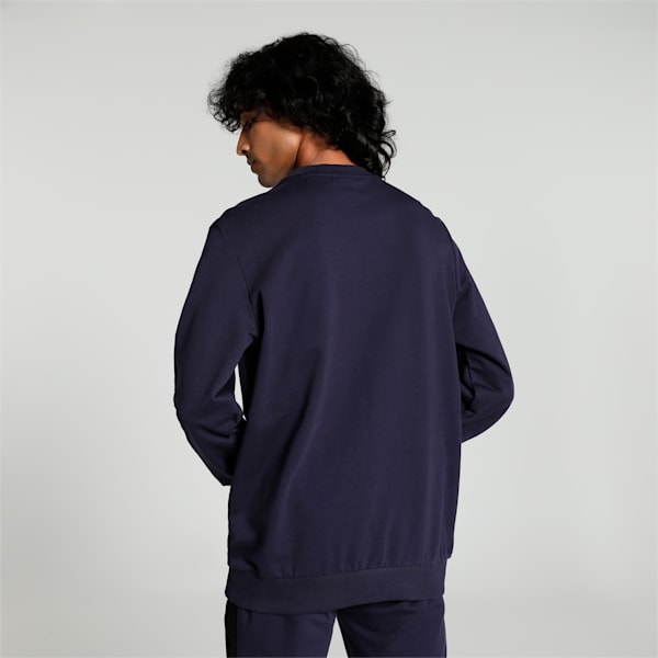Graphic Men's Crew-Neck Sweatshirt, PUMA Navy, extralarge-IND