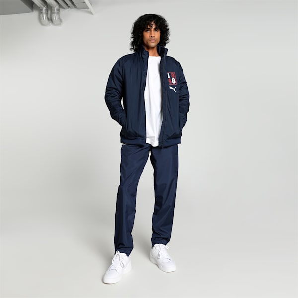 Graphic Men's Bomber Jacket, PUMA Navy, extralarge-IND