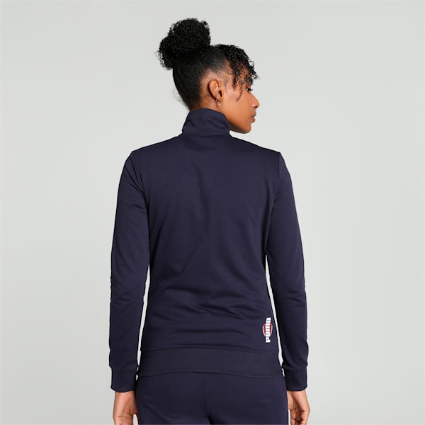 Graphic Full-Zip Women's Jacket, PUMA Navy, extralarge-IND