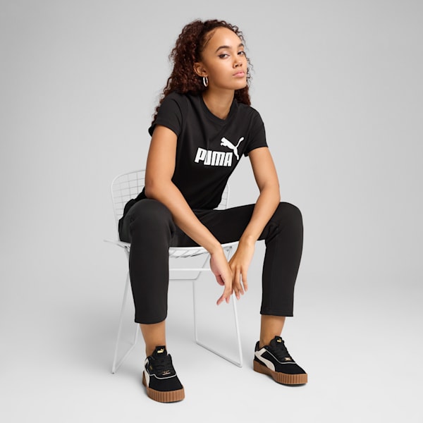 Essentials No. 1 Logo Women's Tee, PUMA Black, extralarge