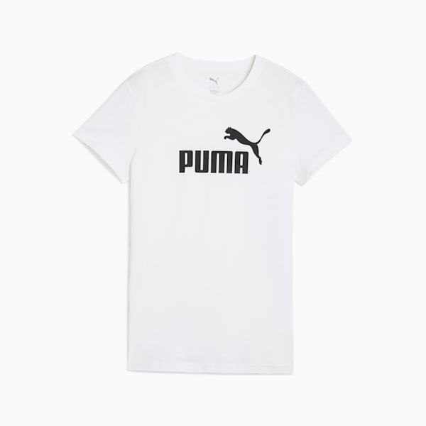 Essentials No. 1 Logo Women's Tee, PUMA White, extralarge