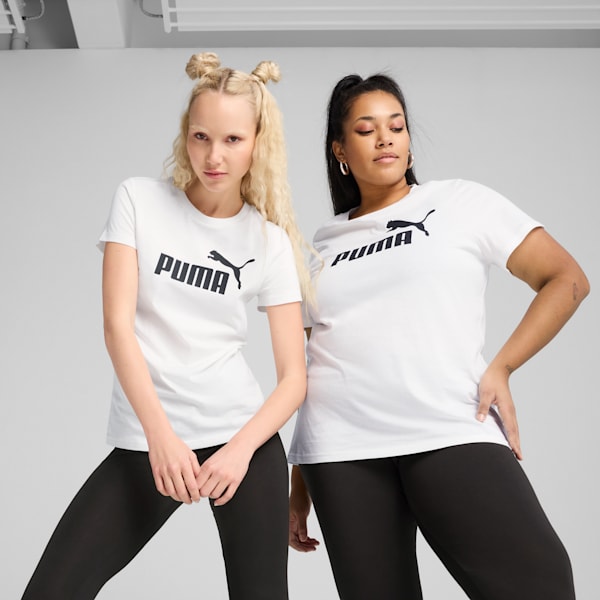 Essentials No. 1 Logo Women's Tee, PUMA White, extralarge
