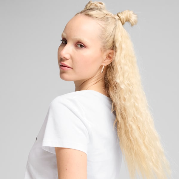 Essentials No. 1 Logo Women's Tee, PUMA White, extralarge