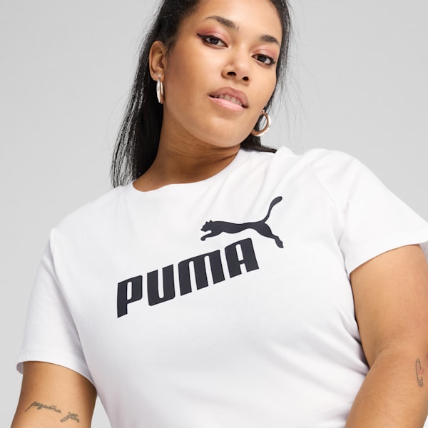 Essentials No. 1 Logo Women's Tee, PUMA White, extralarge