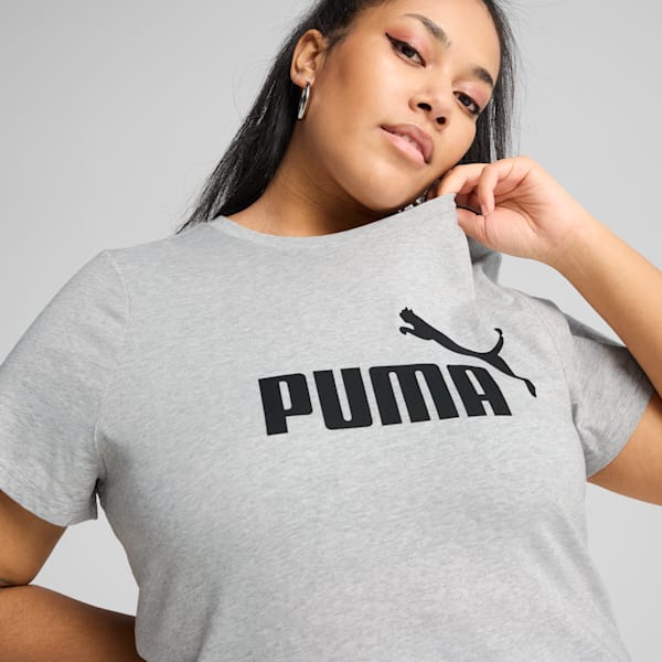 Essentials No. 1 Logo Women's Tee, Light Gray Heather, extralarge