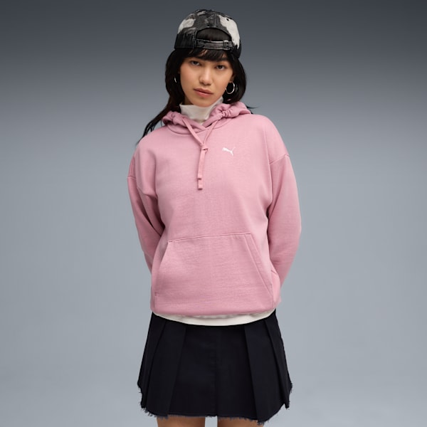 Sudadera con capucha ESS Comfort para mujer, Poised Pink, extralarge