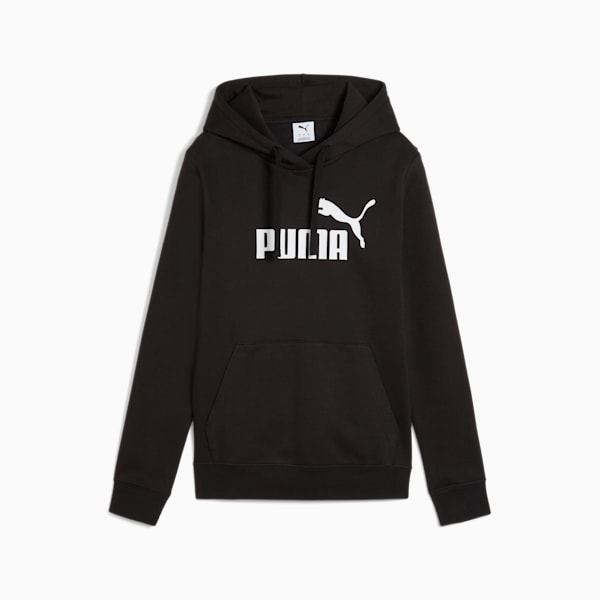 Essentials No. 1 Logo Women's Hoodie, PUMA Black, extralarge