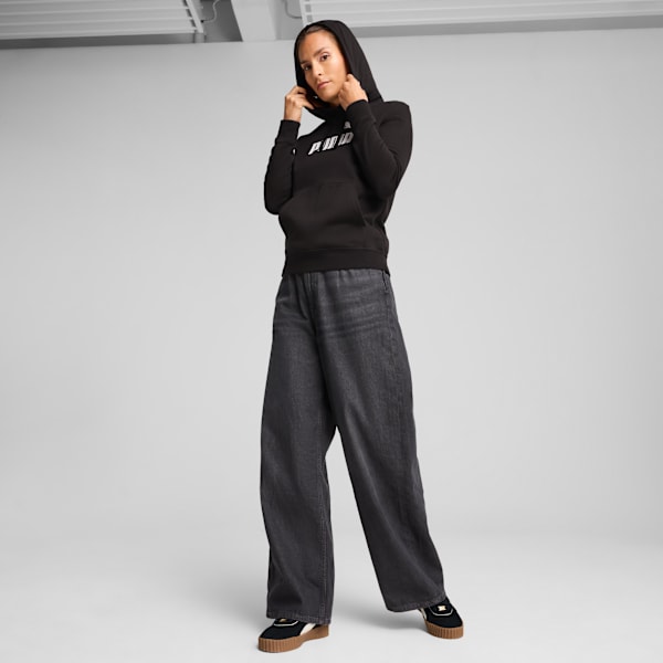 ESS No. 1 Logo Hoodie Women, PUMA Black, extralarge-GBR