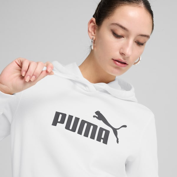Essentials No. 1 Logo Women's Hoodie, PUMA White, extralarge