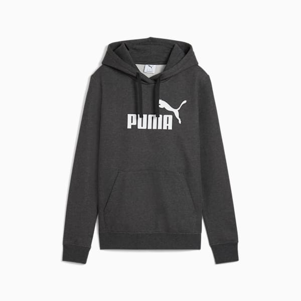 Essentials No. 1 Logo Women's Hoodie, Dark Gray Heather, extralarge