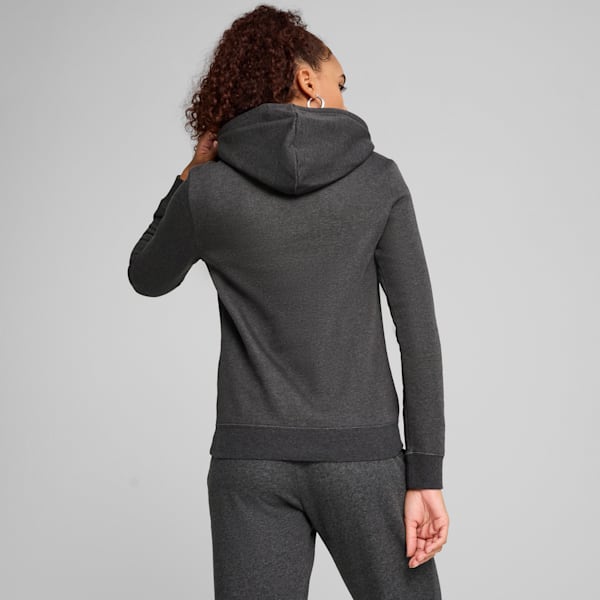 Essentials No. 1 Logo Women's Hoodie, Dark Gray Heather, extralarge