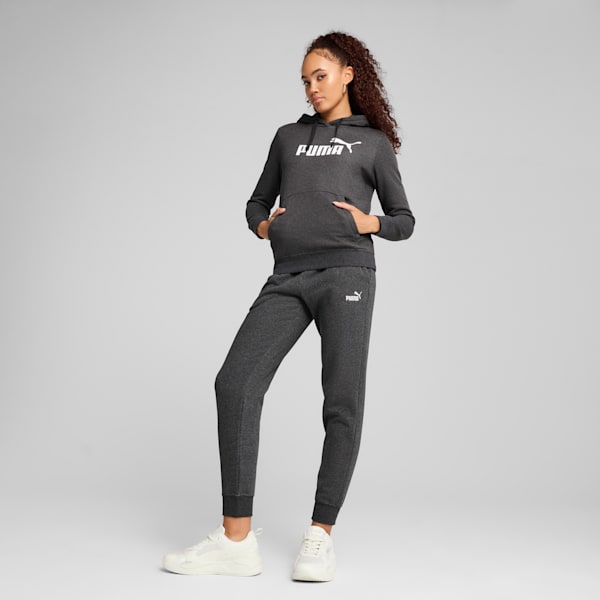 Essentials No. 1 Logo Women's Hoodie, Dark Gray Heather, extralarge