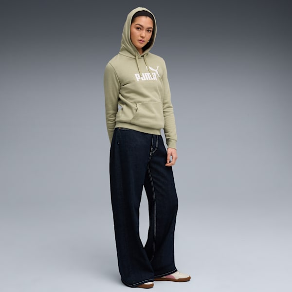 Essentials No. 1 Logo Women's Hoodie, Lux Army, extralarge