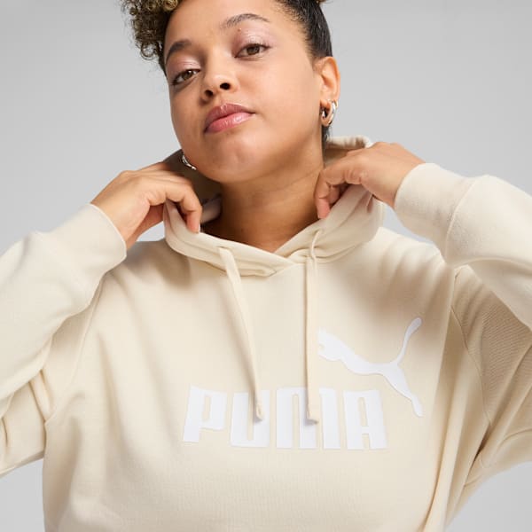 Essentials No. 1 Logo Women's Hoodie, Alpine Snow, extralarge-IND