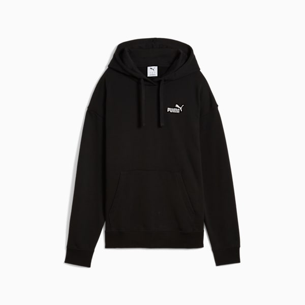 Essentials Small No. 1 Logo Women's Comfort Hoodie, PUMA Black, extralarge-IND