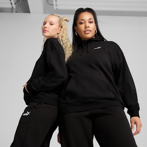 Essentials Small No. 1 Logo Women's Comfort Hoodie, PUMA Black, extralarge-IND