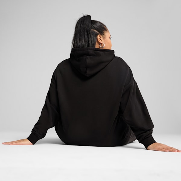 Essentials Small No. 1 Logo Women's Comfort Hoodie, PUMA Black, extralarge-IND