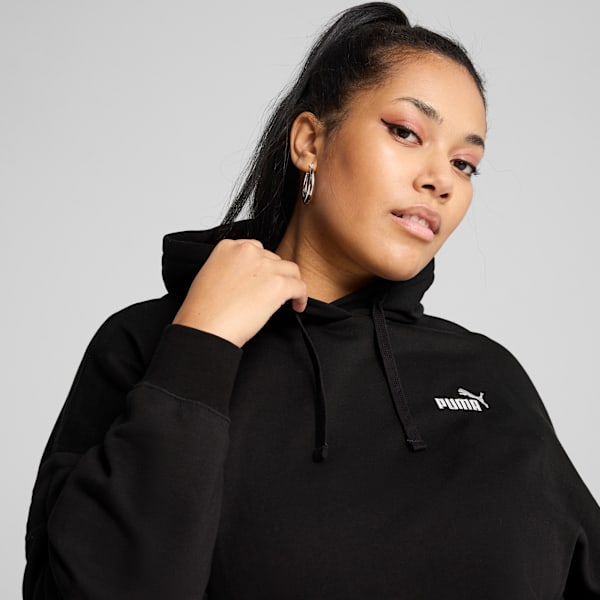 Essentials Small No. 1 Logo Women's Comfort Hoodie, PUMA Black, extralarge-IND