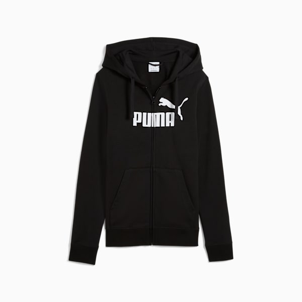 Essentials Full-Zip Women's Comfort Hoodie, PUMA Black, extralarge-IND
