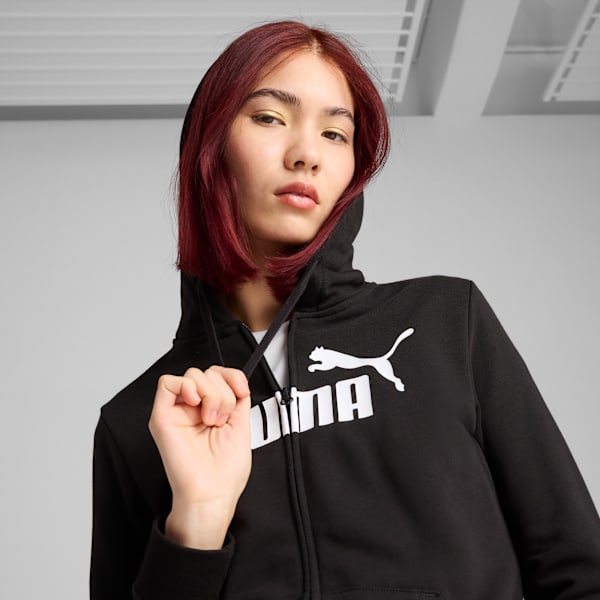 Essentials Full-Zip Women's Comfort Hoodie, PUMA Black, extralarge-IND