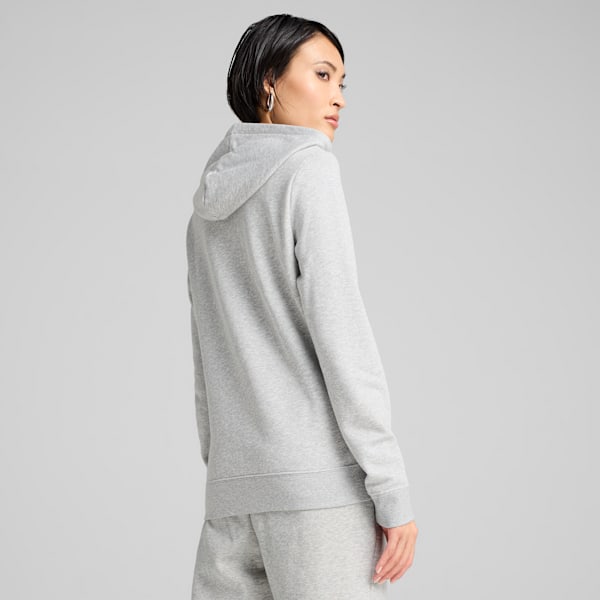 Essentials Full-Zip Women's Comfort Hoodie, Light Gray Heather, extralarge-IND