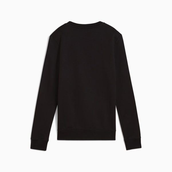 Suéter de cuello redondo para mujer logotipo Essentials No. 1, PUMA Black, extralarge