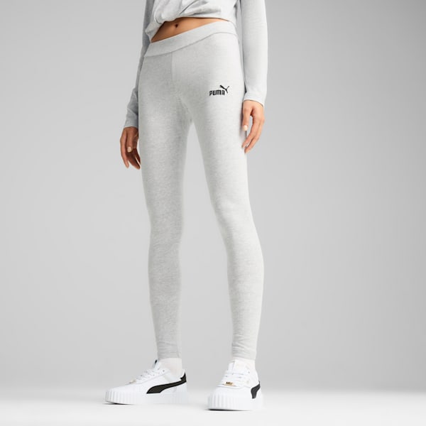 Essentials Small No. 1 Logo Women's Leggings, Light Gray Heather, extralarge