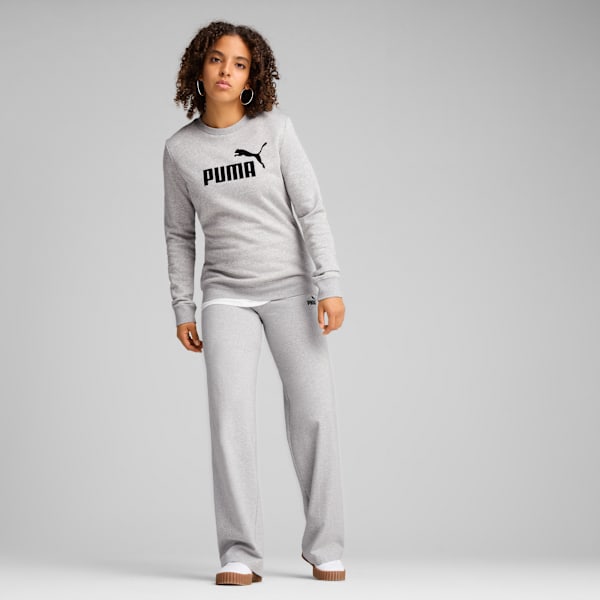 ESS Small No. 1 Logo High-Waist Straight Leggings Women, Light Gray Heather, extralarge-GBR